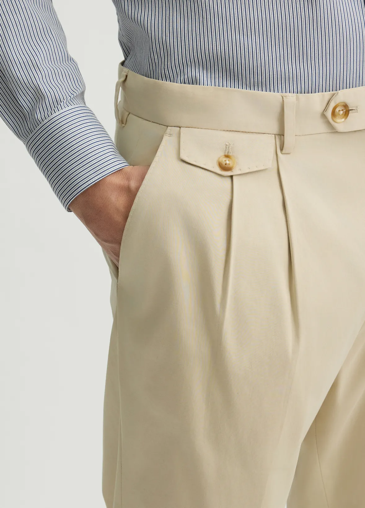 Pantaloni da uomo con pinces