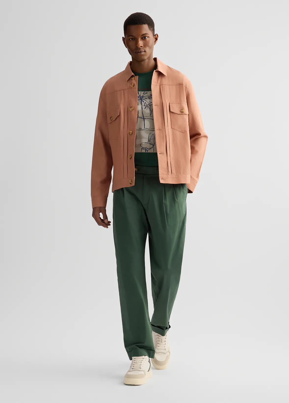 Pantaloni da uomo con pinces
