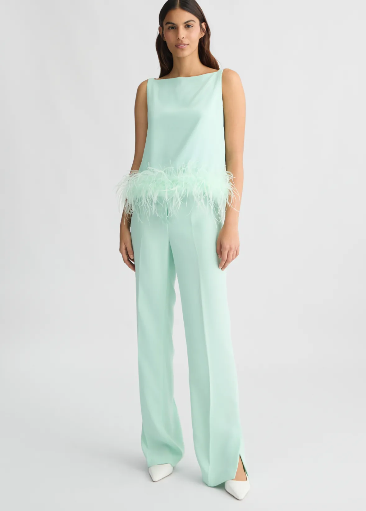 Pantaloni eleganti con spacco