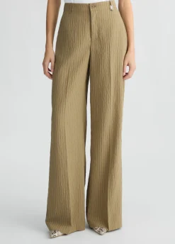 Pantaloni flare a righe