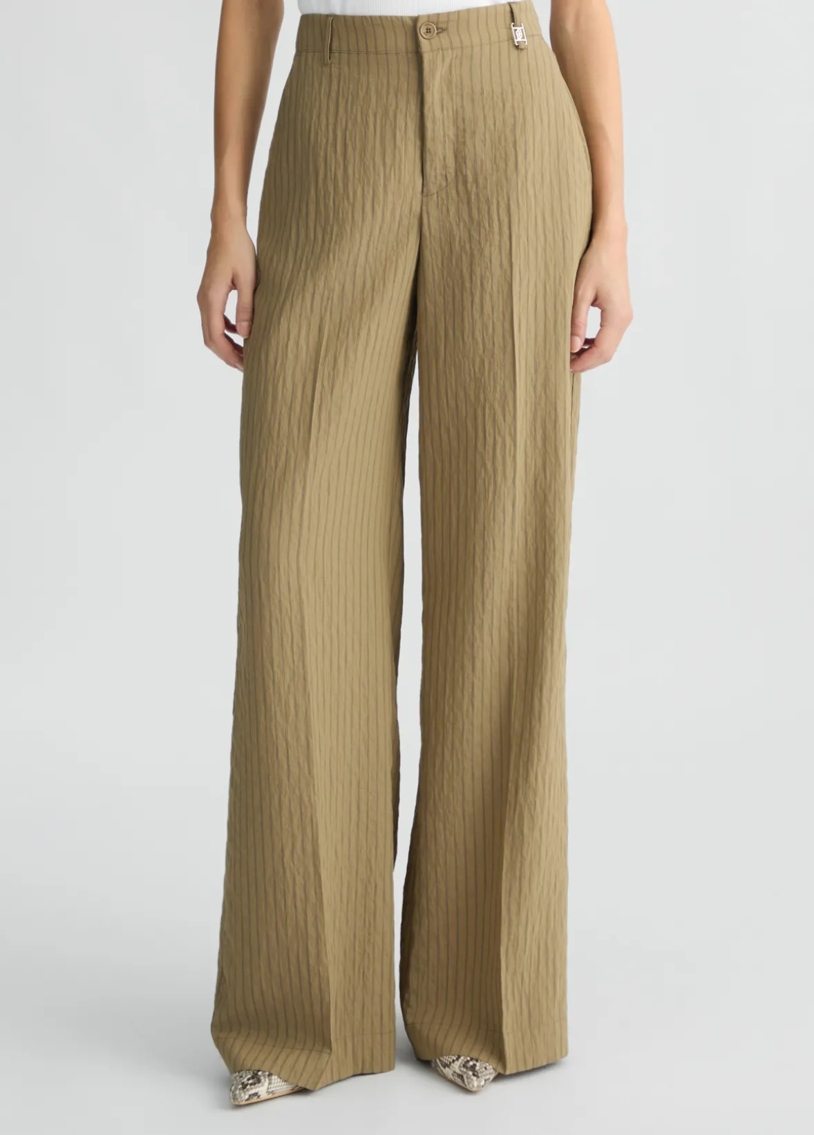 Pantaloni flare a righe