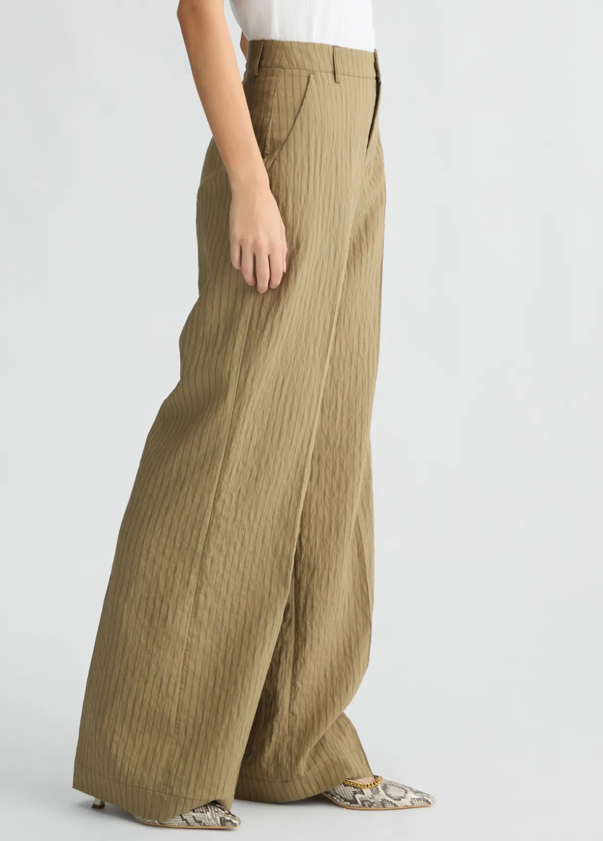Pantaloni flare a righe
