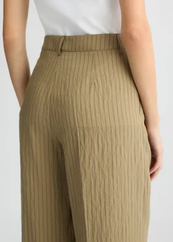 Pantaloni flare a righe