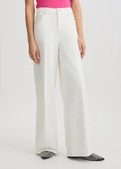 Pantaloni flare a vita alta