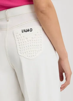 Pantaloni flare a vita alta