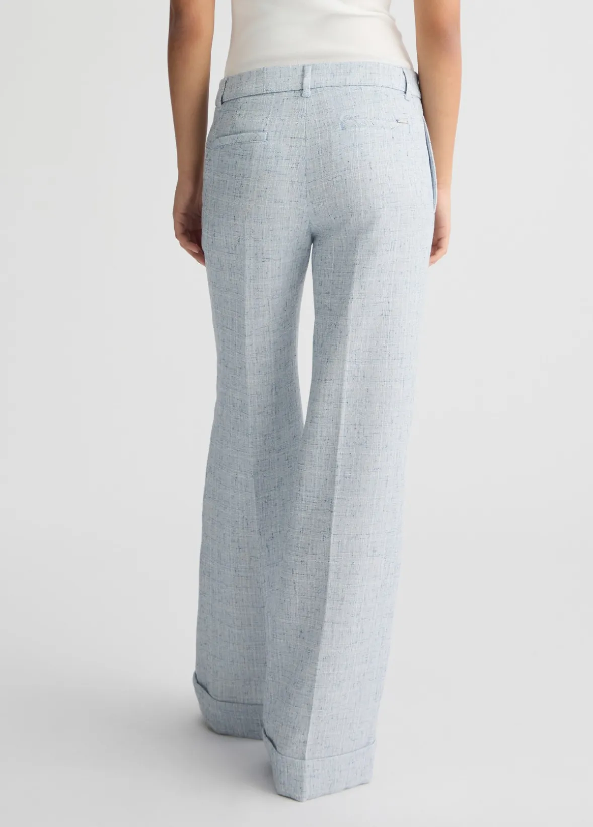 Pantaloni flare a vita alta