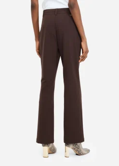 Pantaloni flare a vita alta