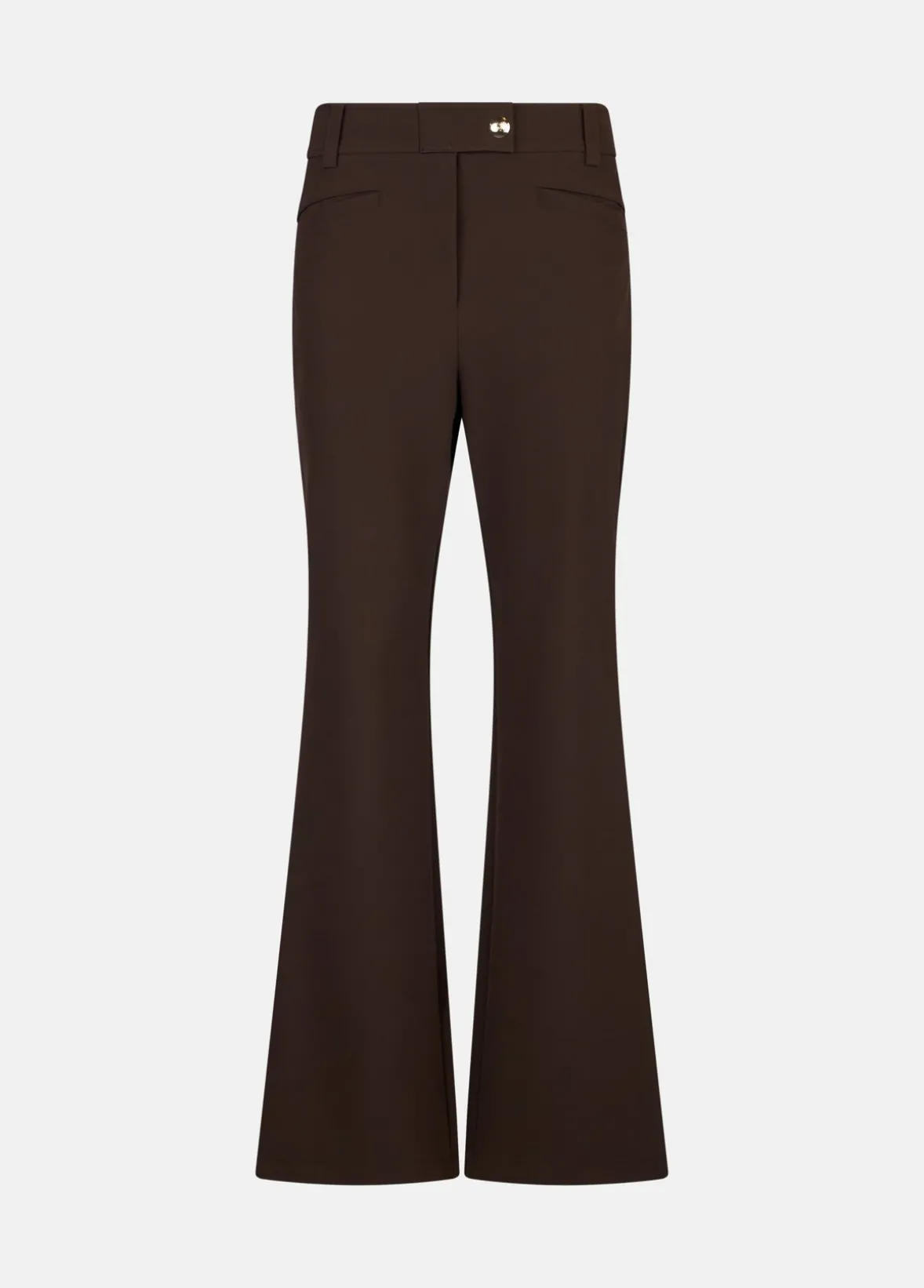 Pantaloni flare a vita alta