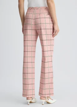 Pantaloni flare check
