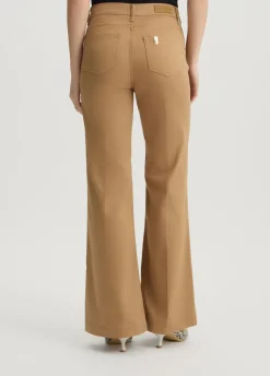 Pantaloni flare con bottoni