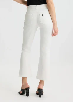Pantaloni flare cropped