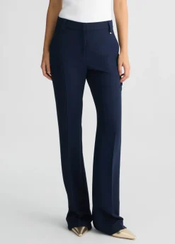Pantaloni flare in cady crêpe