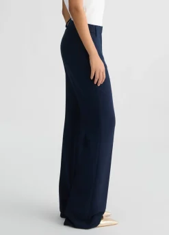 Pantaloni flare in cady crêpe