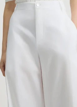 Pantaloni flare in cotone