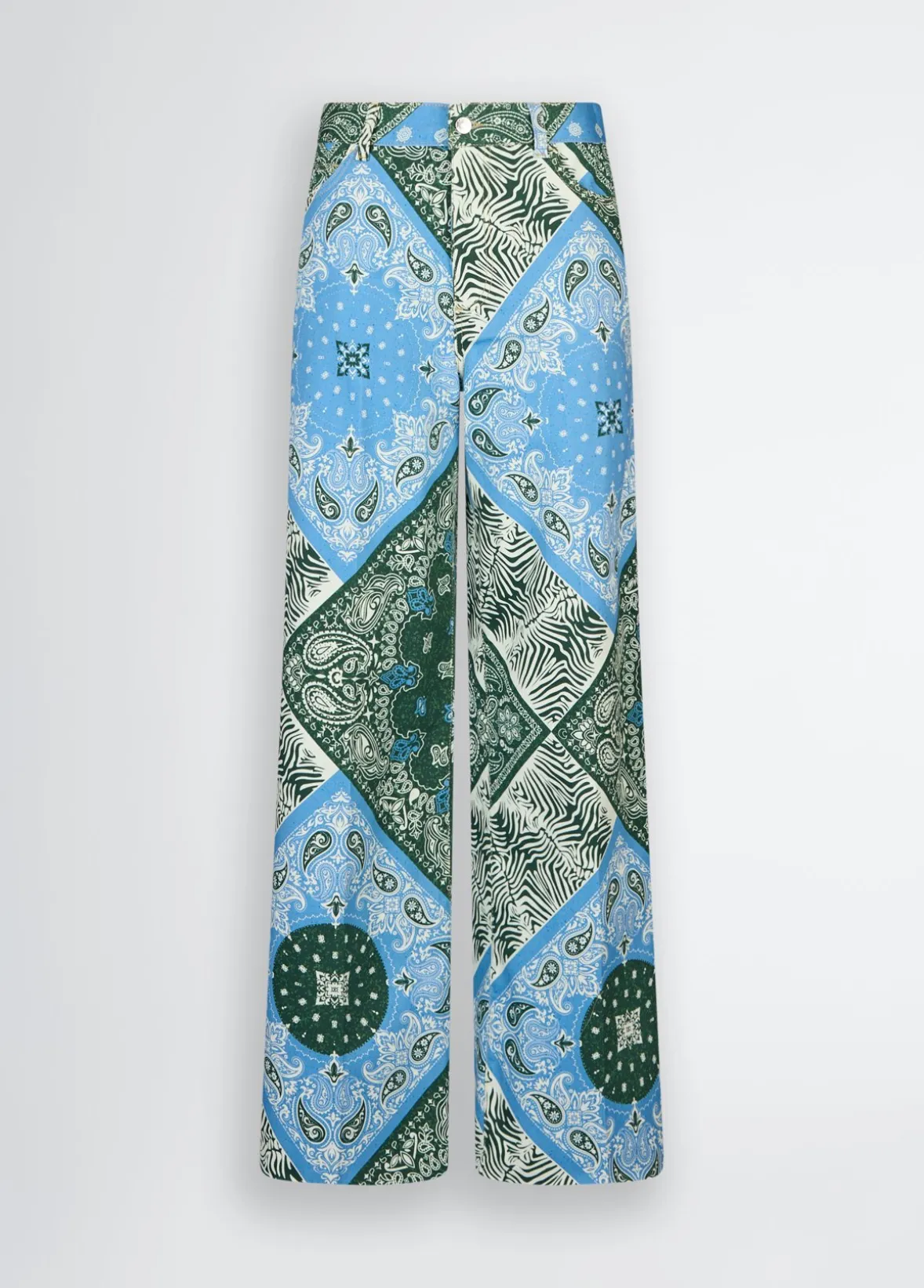 Pantaloni in cotone stampato