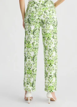 Pantaloni in cotone stampato
