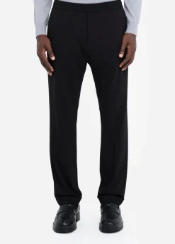 Pantaloni in jersey con risvolto