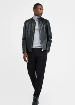 Pantaloni in jersey con risvolto