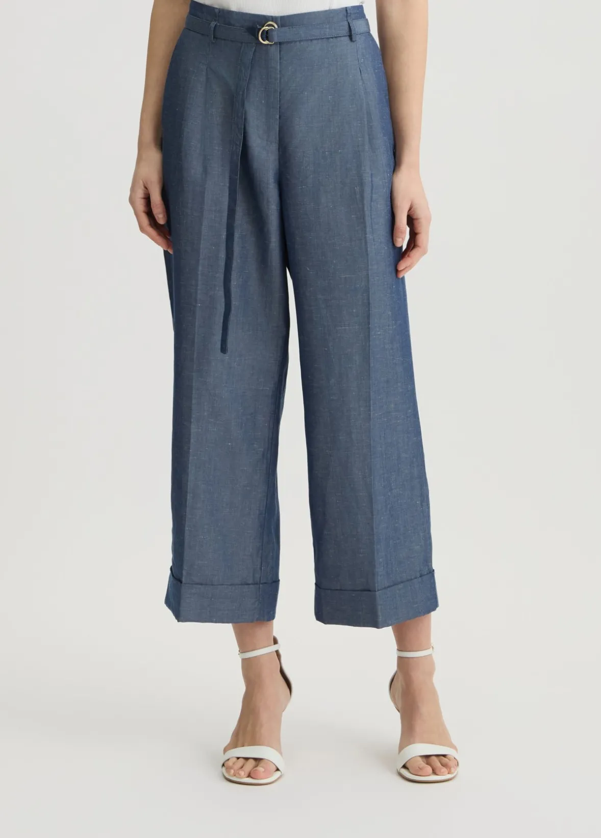 Pantaloni in misto lino