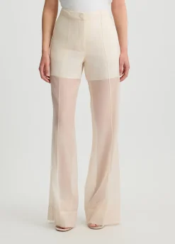 Pantaloni in organza