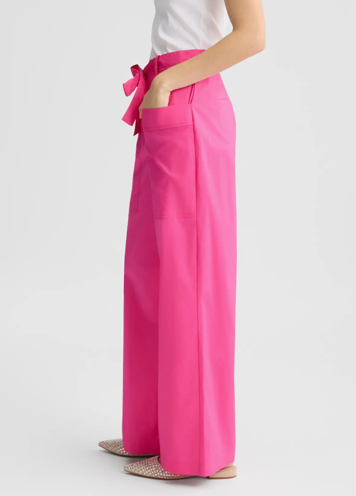Pantaloni in popeline