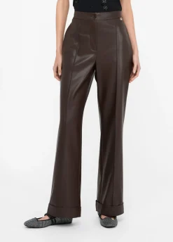 Pantaloni in tessuto spalmato