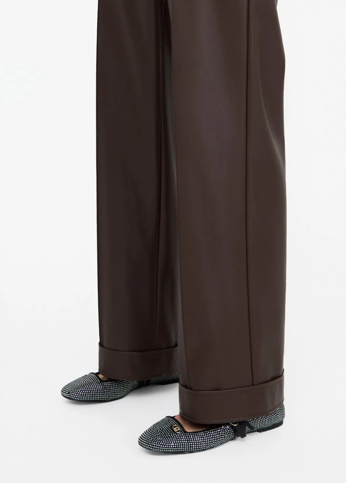 Pantaloni in tessuto spalmato