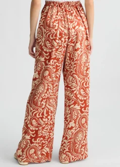Pantaloni in twill stampato