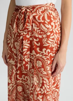 Pantaloni in twill stampato