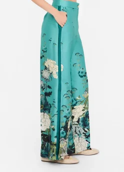 Pantaloni in twill stampato