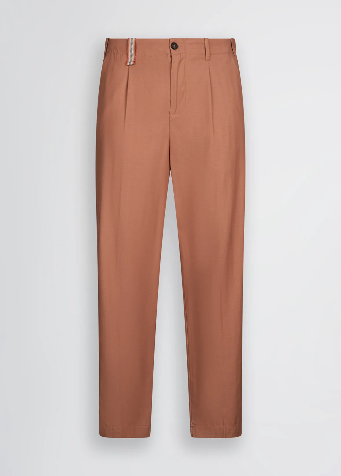 Pantaloni jacquard in misto lino