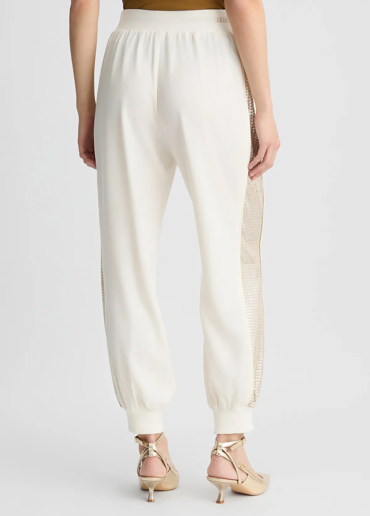 Pantaloni jogging con paillettes