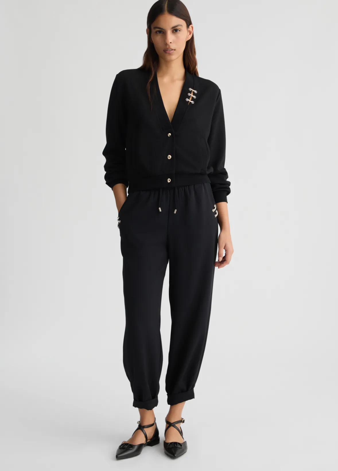 Pantaloni jogging cropped