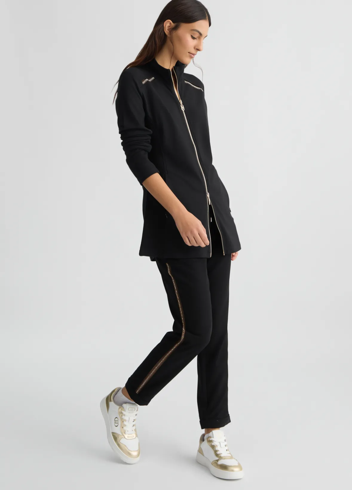Pantaloni jogging in cady
