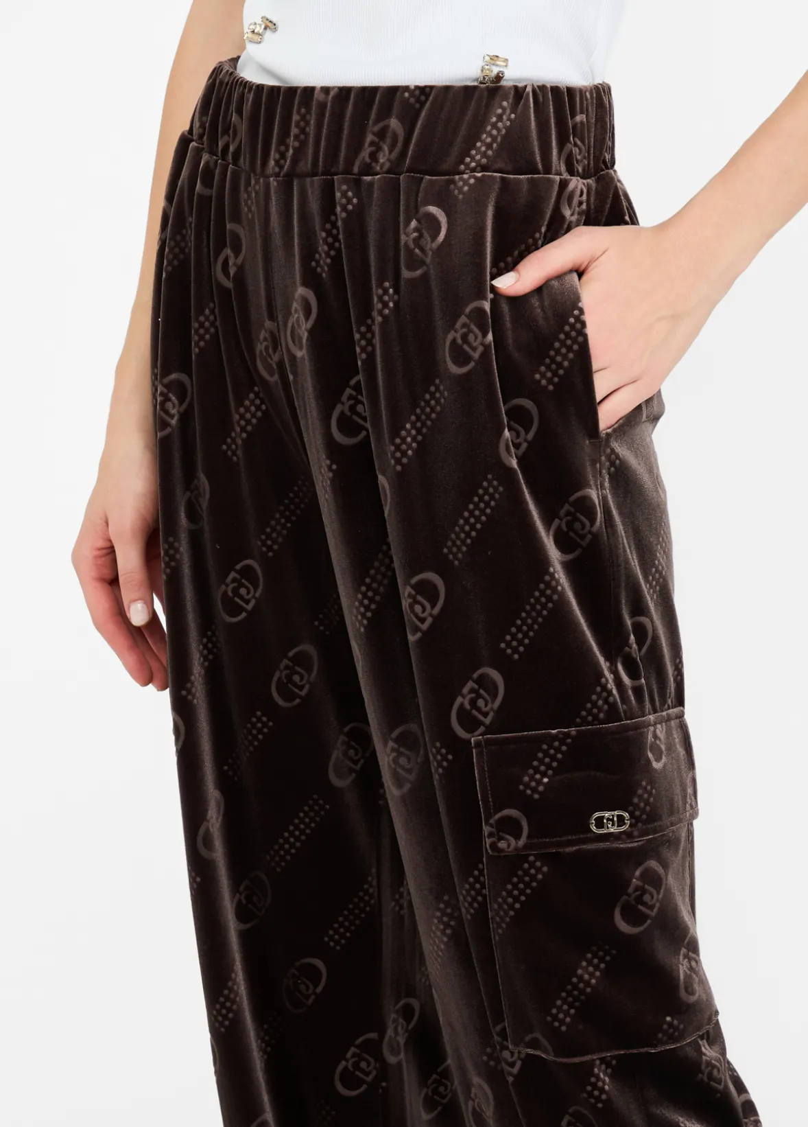 Pantaloni jogging in ciniglia