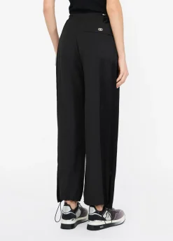 Pantaloni jogging in nylon e raso