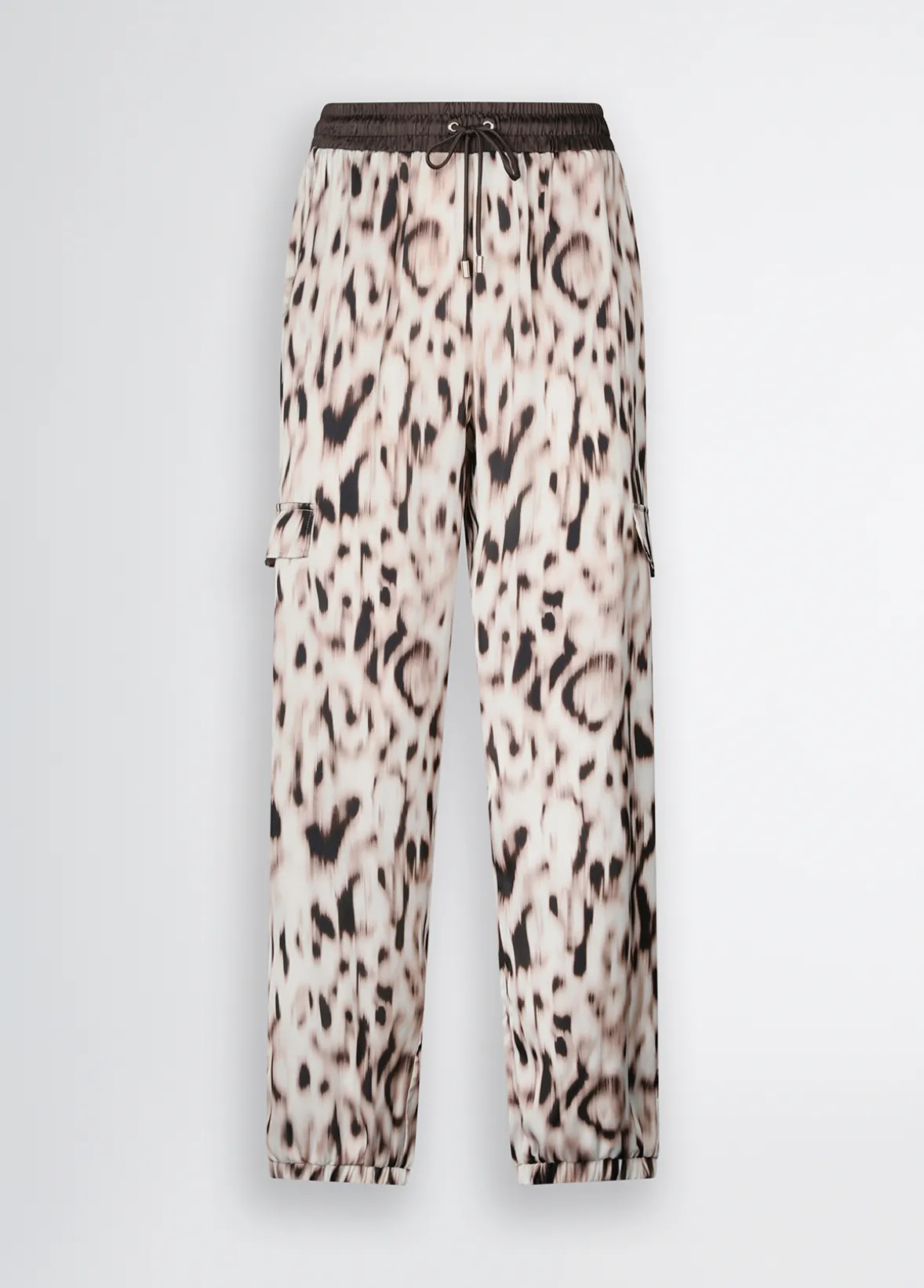 Pantaloni jogging in raso stampato