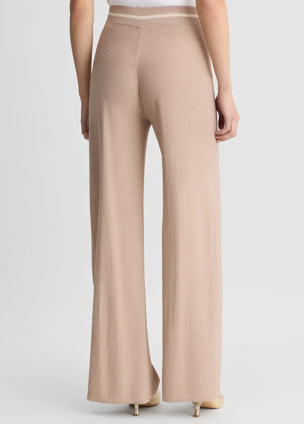 Pantaloni larghi in lurex®