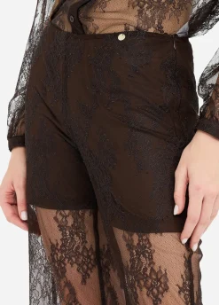 Pantaloni morbidi in pizzo