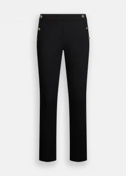 Pantaloni skinny con bottoni
