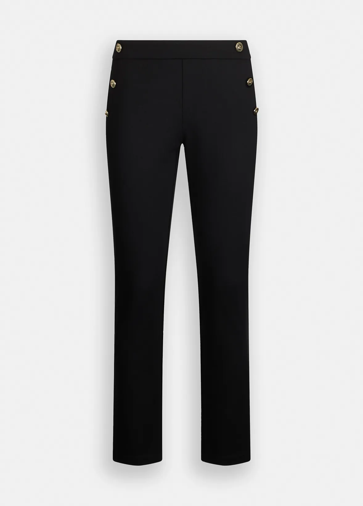 Pantaloni skinny con bottoni