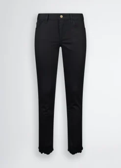 Pantaloni skinny con strass
