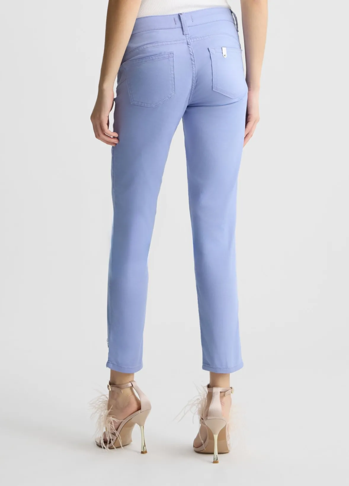 Pantaloni skinny con strass
