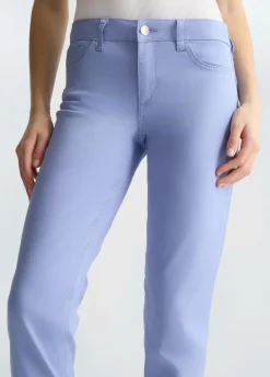 Pantaloni skinny con strass