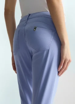 Pantaloni skinny con strass