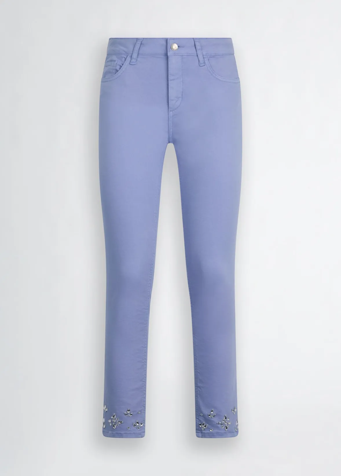 Pantaloni skinny con strass