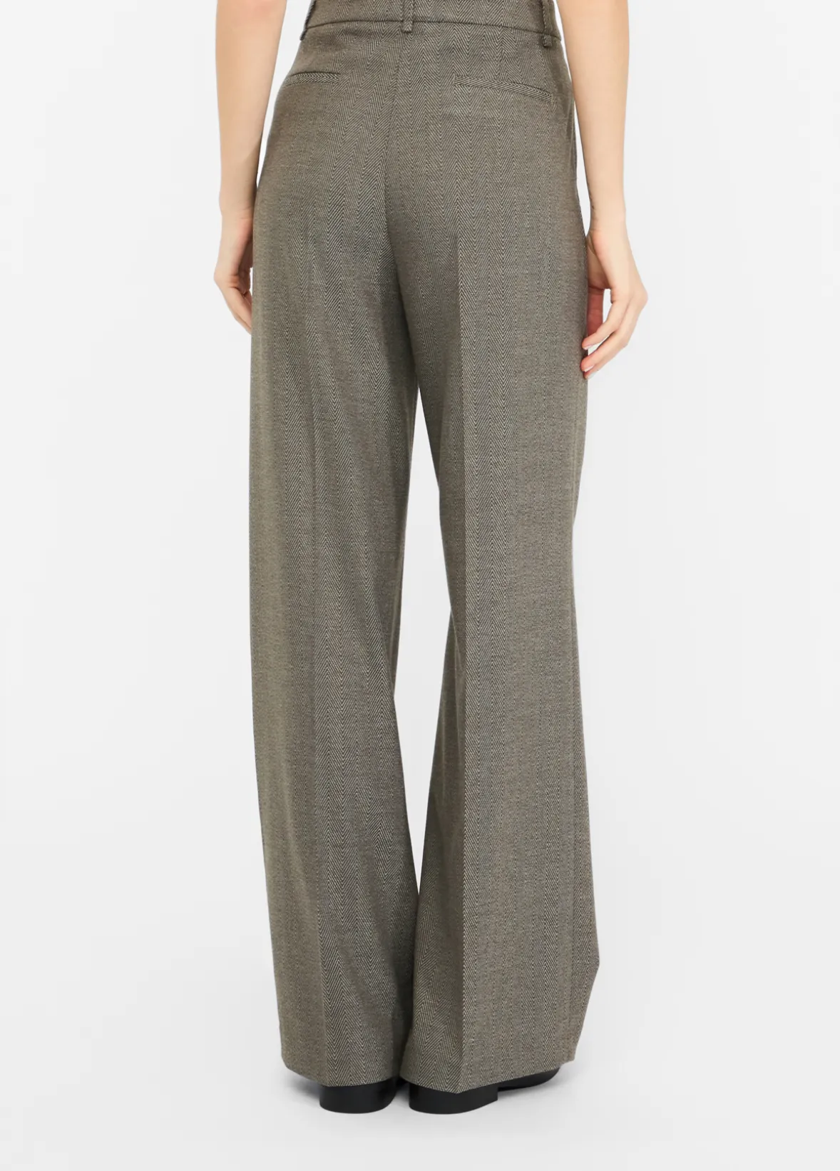 Pantaloni straight con piega