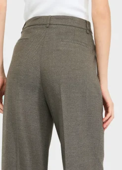 Pantaloni straight con piega