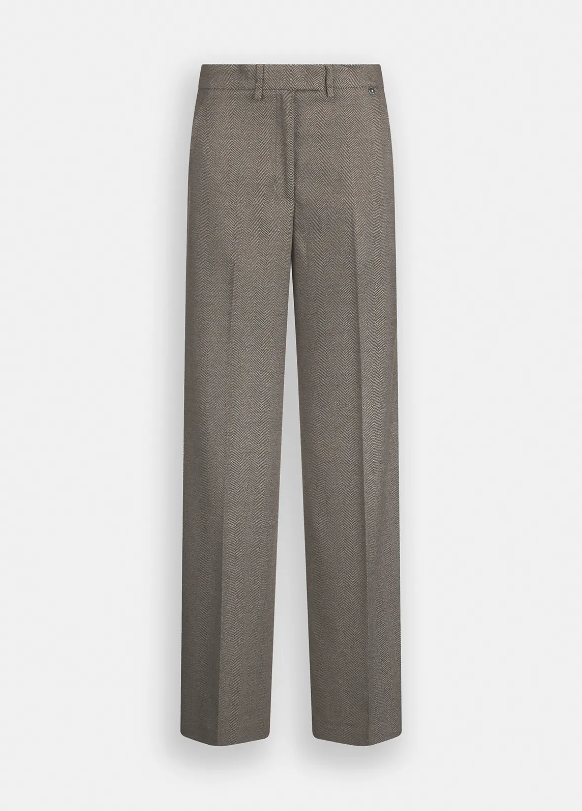 Pantaloni straight con piega