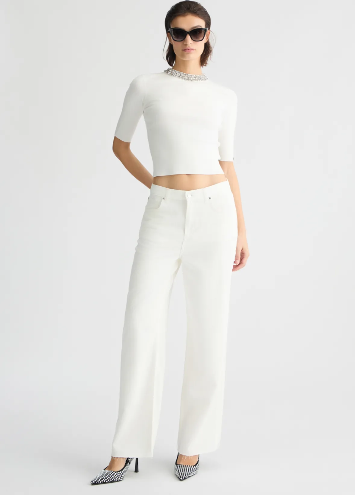 Pantaloni wide leg